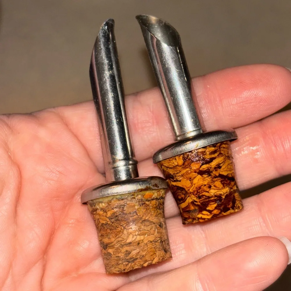 Mid century salt & pepper shaker with oil & vinegar vessles